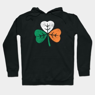 Irish Flag Shamrock - Saint Patrick's Day (Distressed) Hoodie